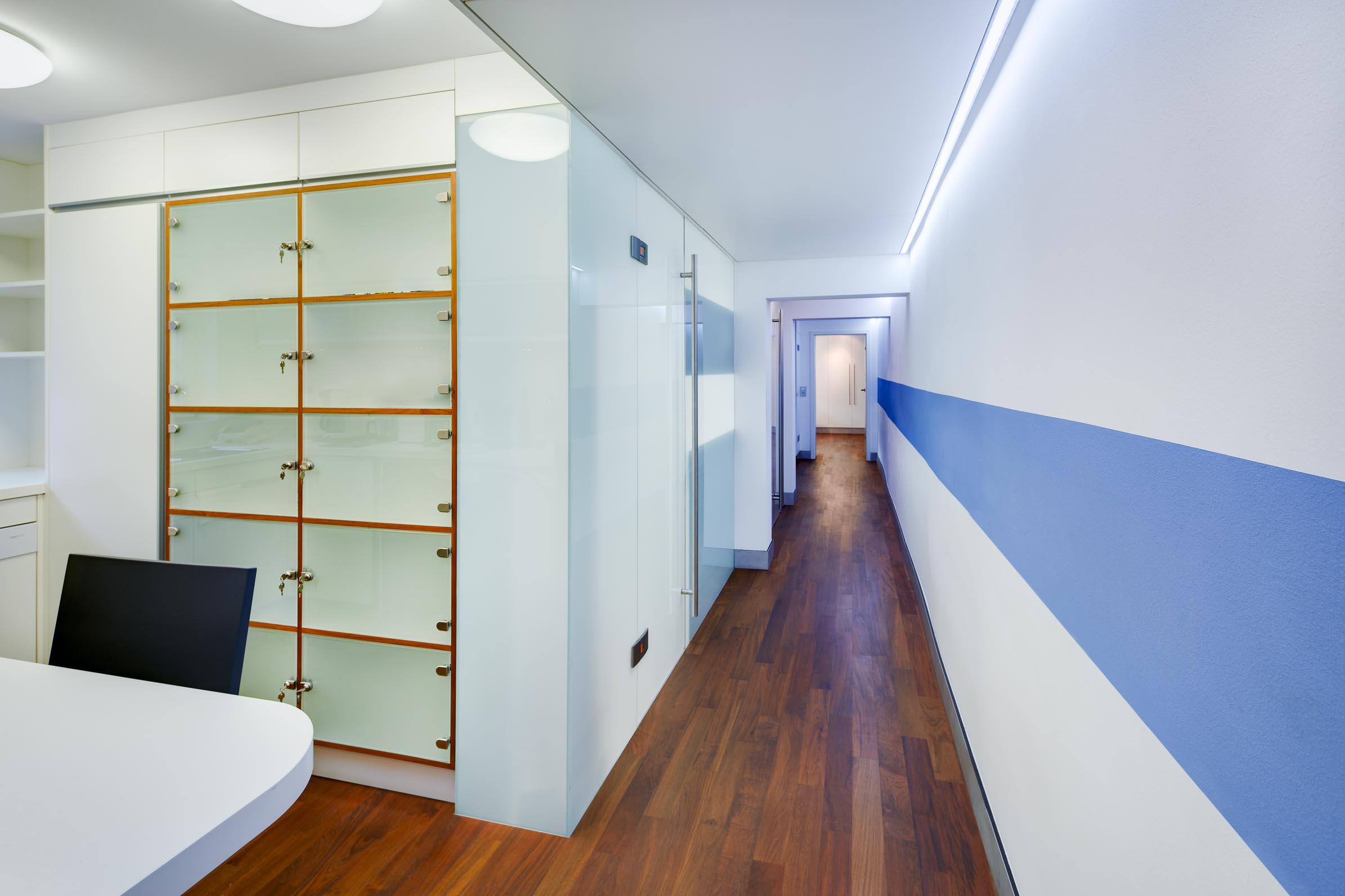 Newly designed restroom in the rear section of the pharmacy