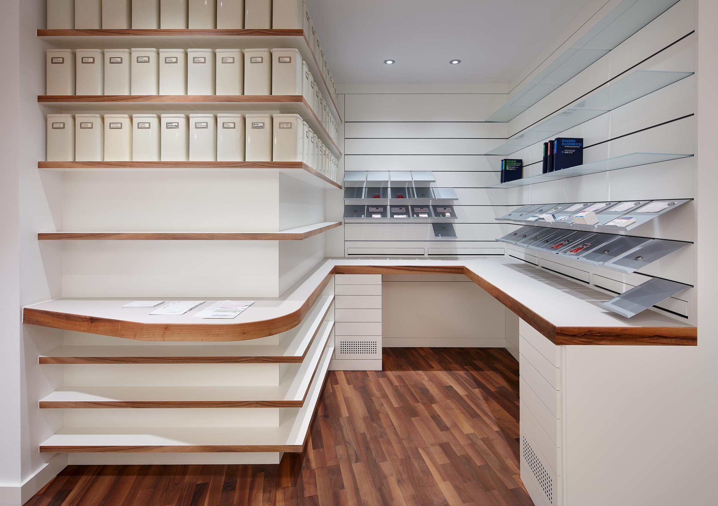 Dispatch area and herbal compounding section