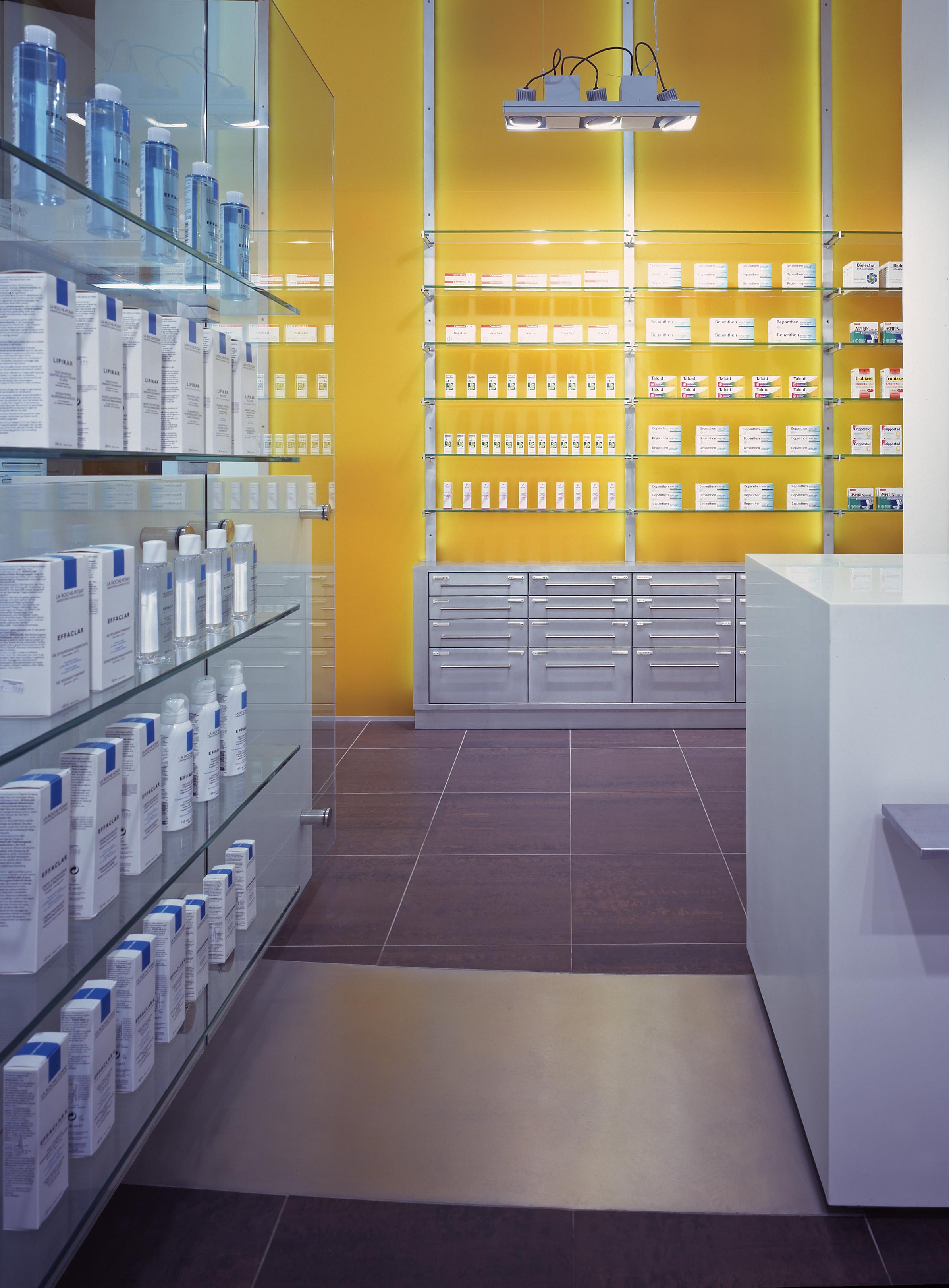 Medicine display and fast-moving product drawers
