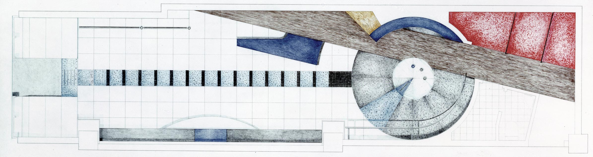 kolorierter Grundriss