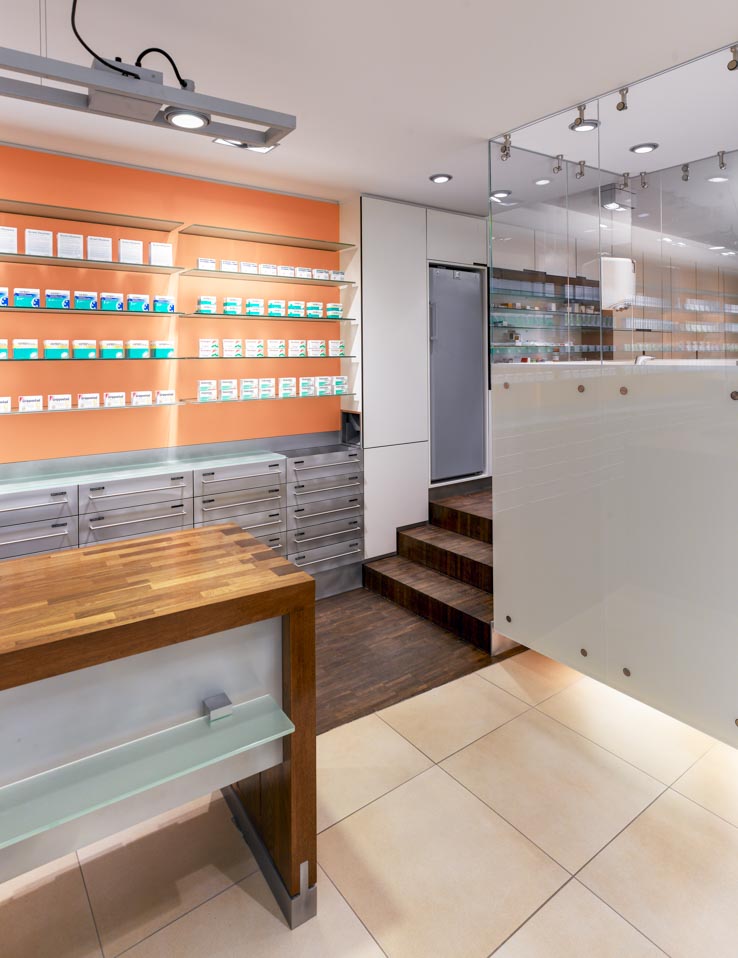 Apotheke am Niedertor, HV-Tisch, Sichtwahl und Rezeptur