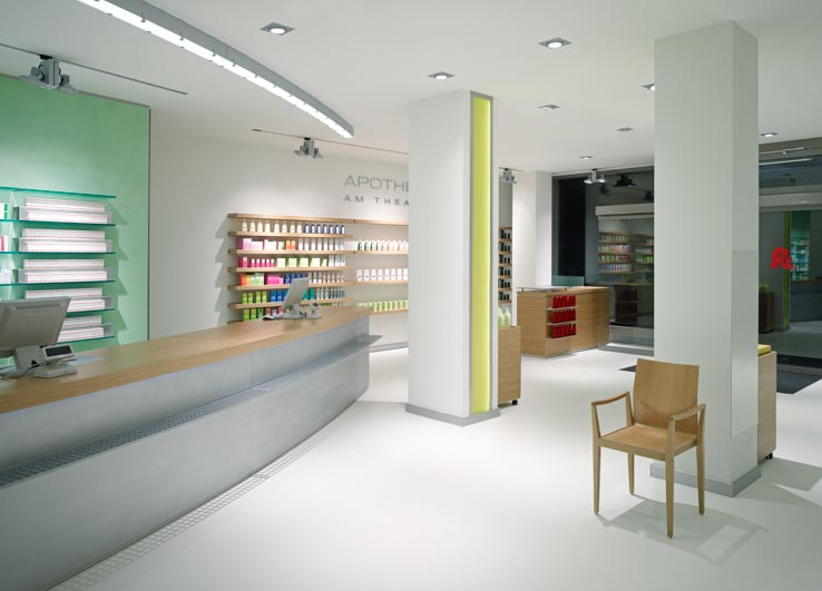 Apotheke am Theater, Offizin, Warteplatz