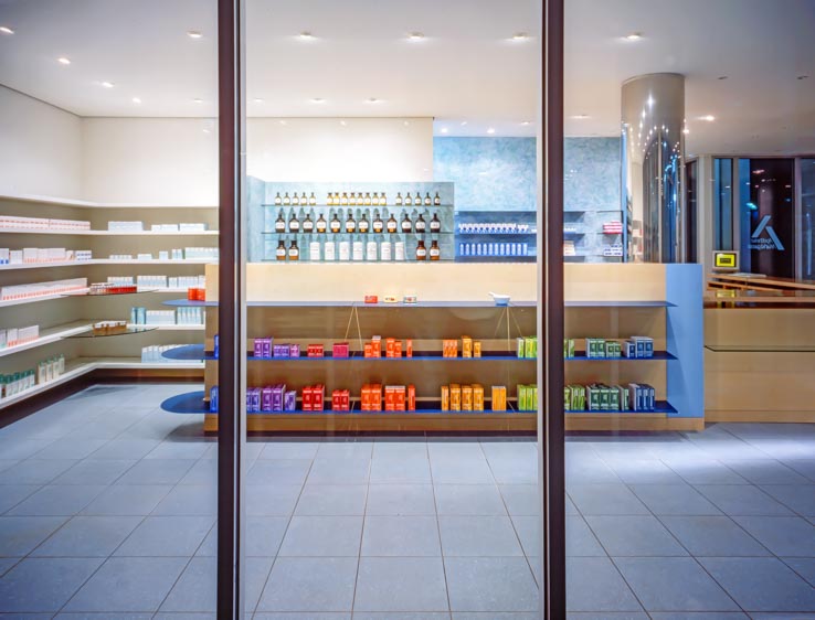 Apotheke in der Marktgasse, Eingangsbereich