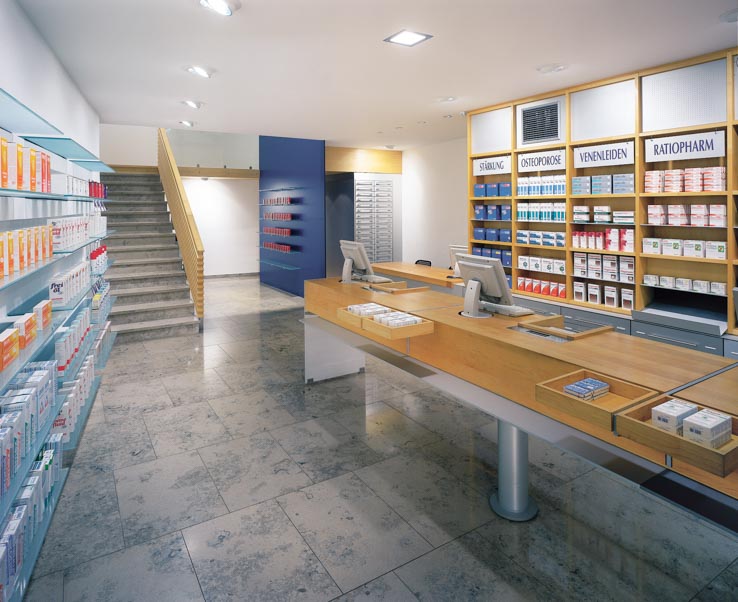 St. Georg Apotheke, Freiwahl, HV-Tisch, Sichtwahl mit Automatenausgabe